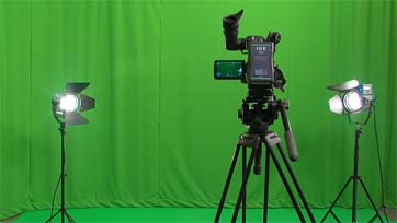 tres cámaras profesionales de alta definición