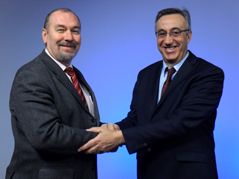 Jorge Huete, Director General de CESOL junto aLuis lombardero .Director General de Bureau Veritas Business School.