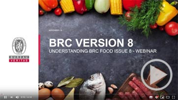 Nueva Versión Estándar BRC FOOD V8